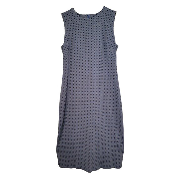 J. McLaughlin Sleeveless Blue Patterned Sheath Dress Women's Sz Small - Picture 1 of 6